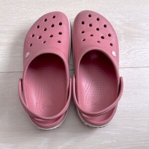 3/$10 Crocs Light Pink and White